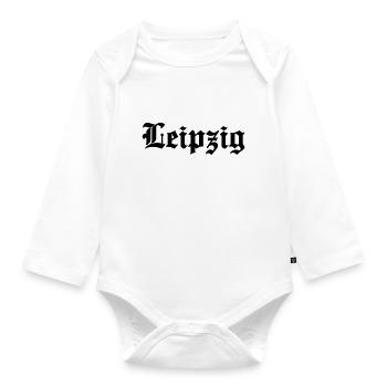 Leipzig - Baby Bio-Langarm-Body - Weiß - Vorne