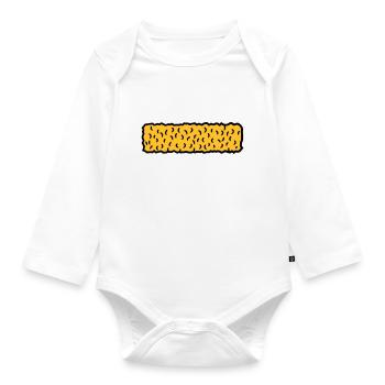 fischstäbchen lecker essen koch kinder gericht - Baby Bio-Langarm-Body - Weiß - Vorne