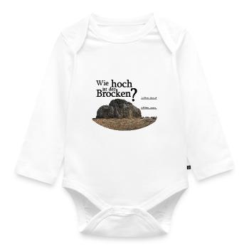 wie hoch ist der brocken 1 - Baby Bio-Langarm-Body - Weiß - Vorne