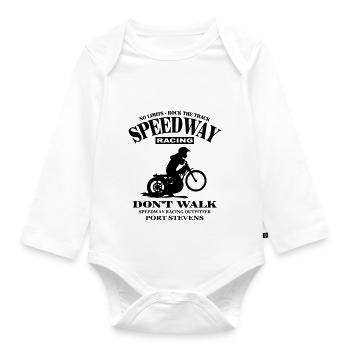 Speedway - Organic Longsleeve Baby Bodysuit - white - Front