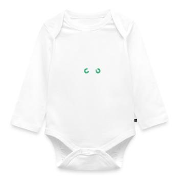Battement de coeur de vélo de montagne - Body Bébé bio manches longues - blanc - Devant
