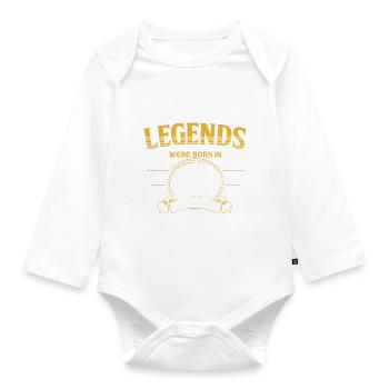 Vintage 1972 Sayings Birth Year 1972 Gifts - Organic Longsleeve Baby Bodysuit - white - Front