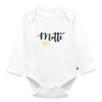 Motte - Baby Bio-Langarm-Body - Weiß - Vorne