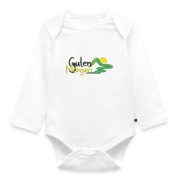 Guten Morgen - Baby Bio-Langarm-Body - Weiß - Vorne