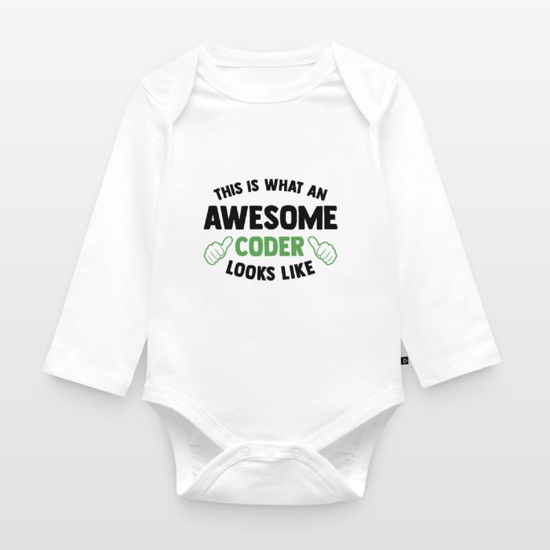 This Is What An Awesome Coder Looks Like Programmi Baby Bio-Langarm-Body