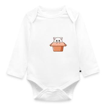 Arrêtez de me draguer, je suis timide - Body Bébé bio manches longues - blanc - Devant