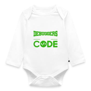 I Don't Use Debuggers Software-Entwickler - Baby Bio-Langarm-Body - Weiß - Vorne