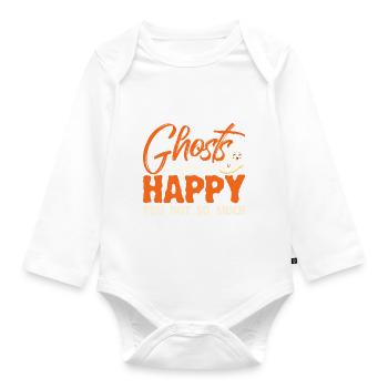 Geisterjäger Geister Paranormale Untersuchung - Baby Bio-Langarm-Body - Weiß - Vorne