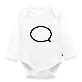 Balloon - Organic Longsleeve Baby Bodysuit - white - Front
