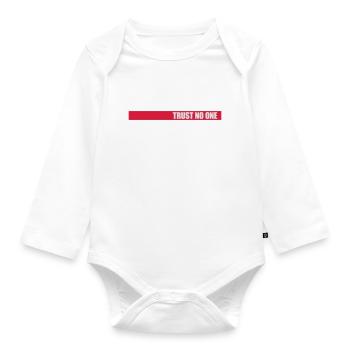 ne faites confiance à personne pour ne citer - Body Bébé bio manches longues - blanc - Devant