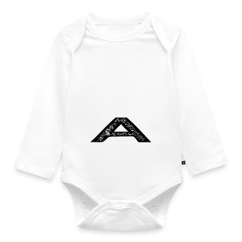love awkward animals barbecuing awesome animation - Organic Longsleeve Baby Bodysuit - white - Front