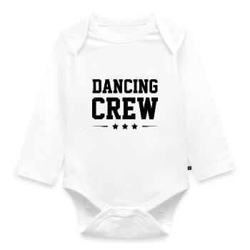 Dancing Crew - Baby Bio-Langarm-Body - Weiß - Vorne