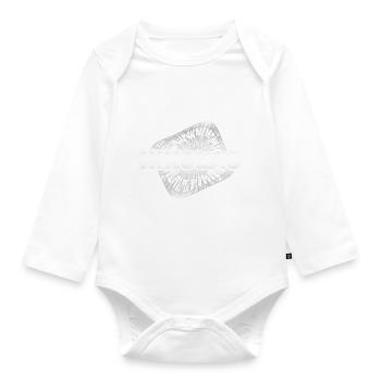 Gift for Nikolas - Organic Longsleeve Baby Bodysuit - white - Front