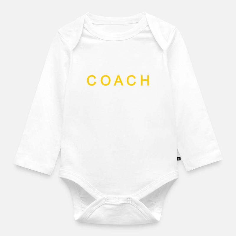 Coach - Baby Bio-Langarm-Body - Weiß