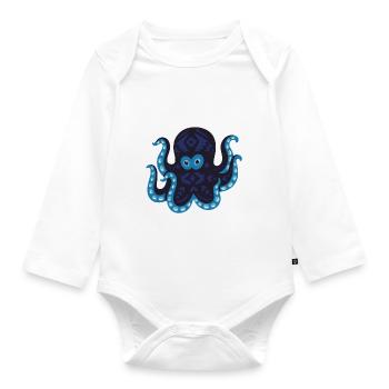 Meerestiere - Baby Bio-Langarm-Body - Weiß - Vorne