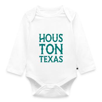 Dallas - Texas - États-Unis d’Amérique - États-Unis - Body Bébé bio manches longues - blanc - Devant