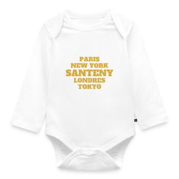 Santeny Style - Unique streets, unique style. - Body Bébé bio manches longues - blanc - Devant