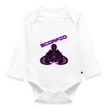 Scorpio - Organic Longsleeve Baby Bodysuit - white - Front