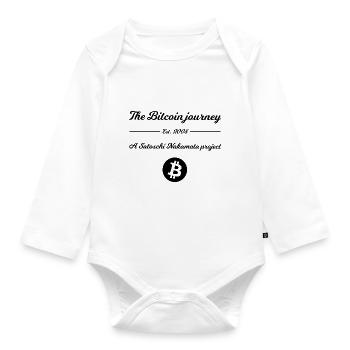 Das Satoschi Projekt - Baby Bio-Langarm-Body - Weiß - Vorne