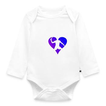 Racquetball Racquetball games Pickleball games - Organic Longsleeve Baby Bodysuit - white - Front