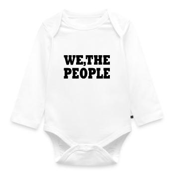 we the people - Baby Bio-Langarm-Body - Weiß - Vorne