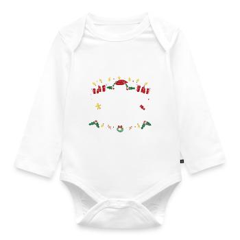 Le plus susceptible de devenir impertinent avec le Père Noël - Body Bébé bio manches longues - blanc - Devant