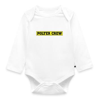 Polter Crew Polterabend - Baby Bio-Langarm-Body - Weiß - Vorne