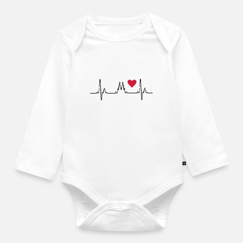Köln - Baby Bio-Langarm-Body - Weiß