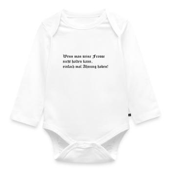 ahnung - Baby Bio-Langarm-Body - Weiß - Vorne