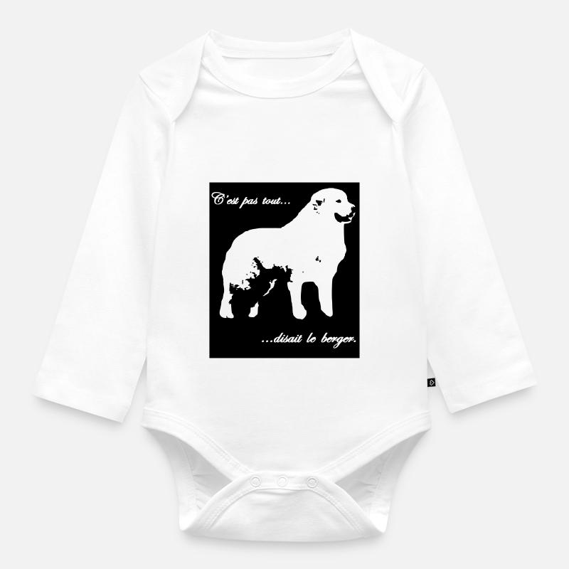 C est pas tout - Body Bébé bio manches longues - blanc
