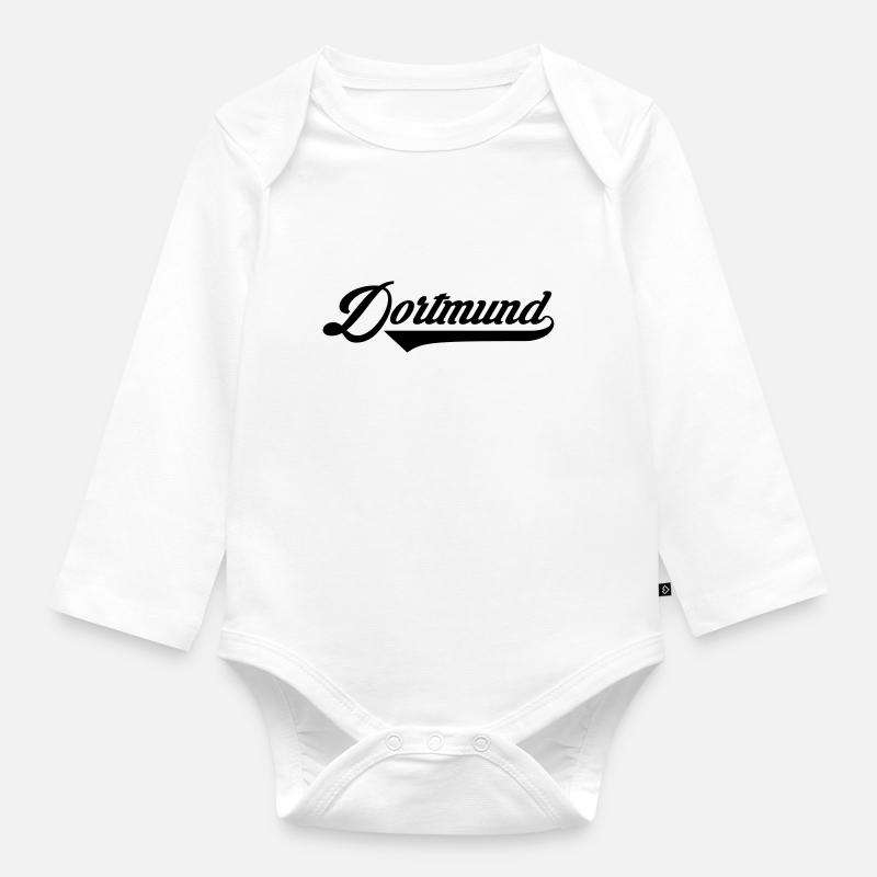 Dortmund Swash - Baby Bio-Langarm-Body - Weiß