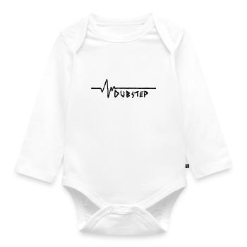 Frequence Dubstep Freestyle - Baby Bio-Langarm-Body - Weiß - Vorne