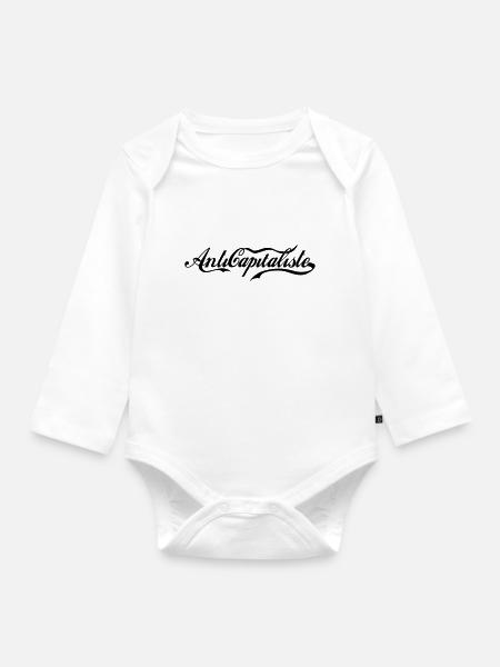 Antikapitalismus - Baby Bio-Langarm-Body - Weiß