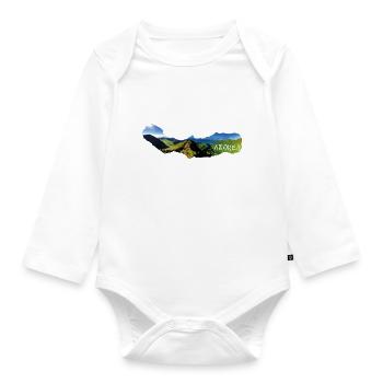 Azores Boca do Inferno Azoren Portugal Aussicht - Baby Bio-Langarm-Body - Weiß - Vorne