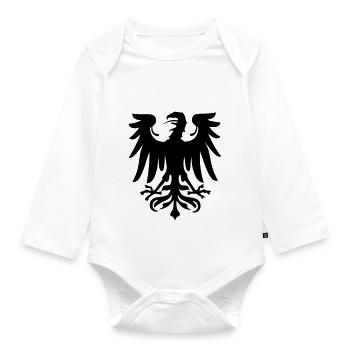 GERMAN austrian EAGLE - Organic Longsleeve Baby Bodysuit - white - Front
