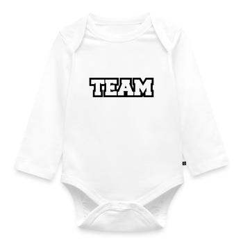team - Baby Bio-Langarm-Body - Weiß - Vorne