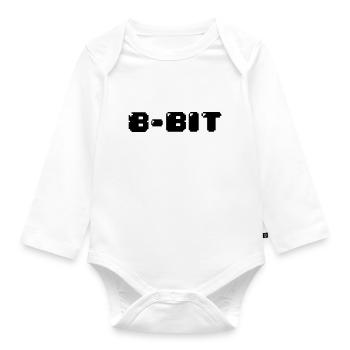 8-Bit - Organic Longsleeve Baby Bodysuit - white - Front