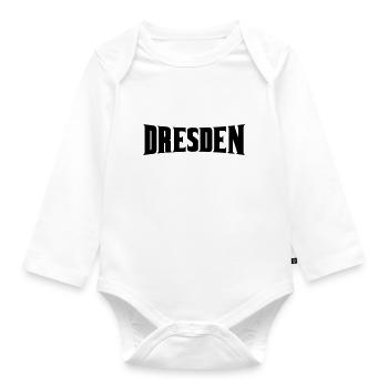 dresden - Baby Bio-Langarm-Body - Weiß - Vorne