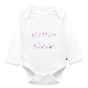 Rave Raver Dubstep Geschenk - Baby Bio-Langarm-Body - Weiß - Vorne