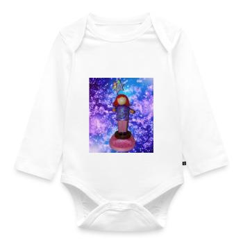 Magic wicca - Baby Bio-Langarm-Body - Weiß - Vorne
