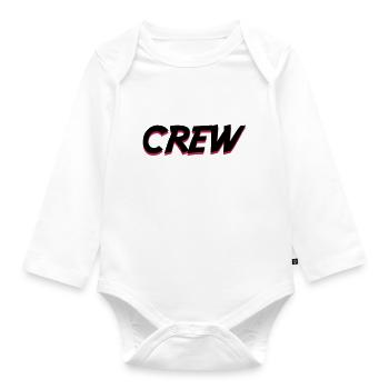 Crew - Baby Bio-Langarm-Body - Weiß - Vorne