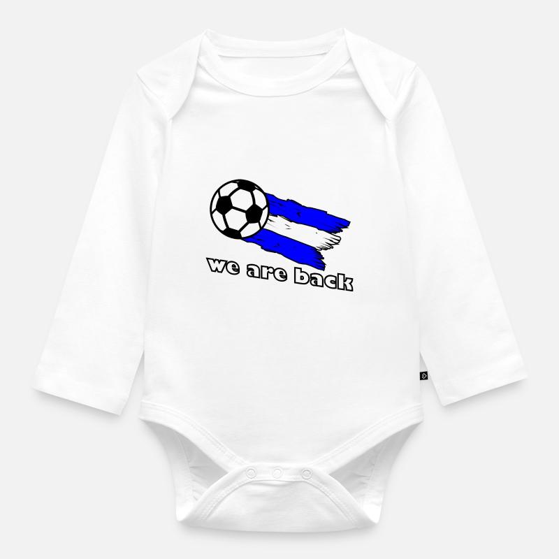 Gelsenkirchen Return - Organic Longsleeve Baby Bodysuit - white