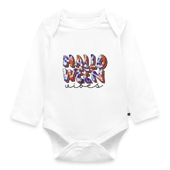 Horror Zauberei Magie Halloween T-Shirt Geschenk - Baby Bio-Langarm-Body - Weiß - Vorne