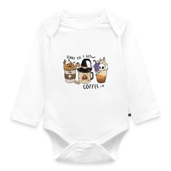 Horror Zauberei Magie Halloween T-Shirt Geschenk - Baby Bio-Langarm-Body - Weiß - Vorne