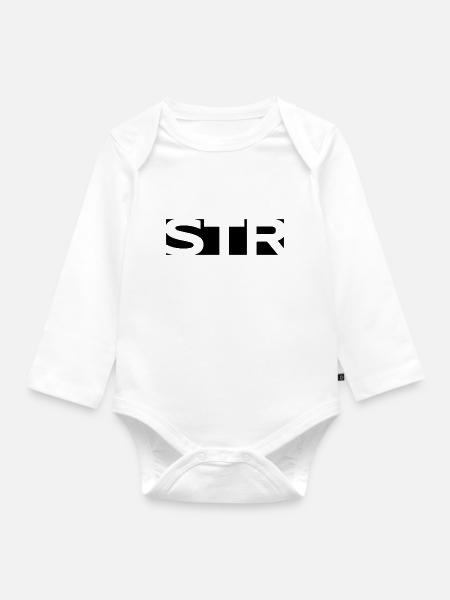 STR#1 - Baby Bio-Langarm-Body - Weiß