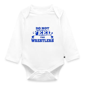 Grappling Martial Arts Wrestling - Baby Bio-Langarm-Body - Weiß - Vorne