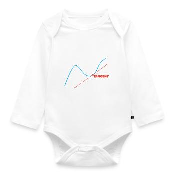 Math Humor Sometimes I Go Off On A Tangent - Organic Longsleeve Baby Bodysuit - white - Front