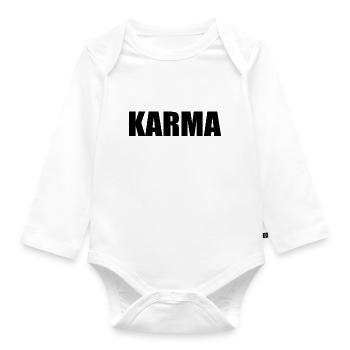 Karma - Organic Longsleeve Baby Bodysuit - white - Front