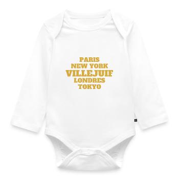 Villejuif Style - Unique streets, unique style. - Body Bébé bio manches longues - blanc - Devant