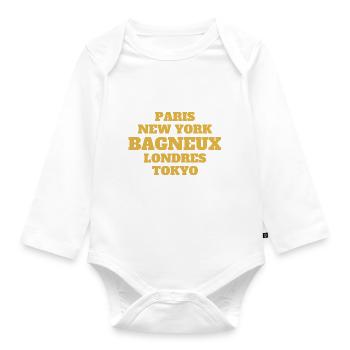 Bagneux - Unique streets, unique style. - Body Bébé bio manches longues - blanc - Devant